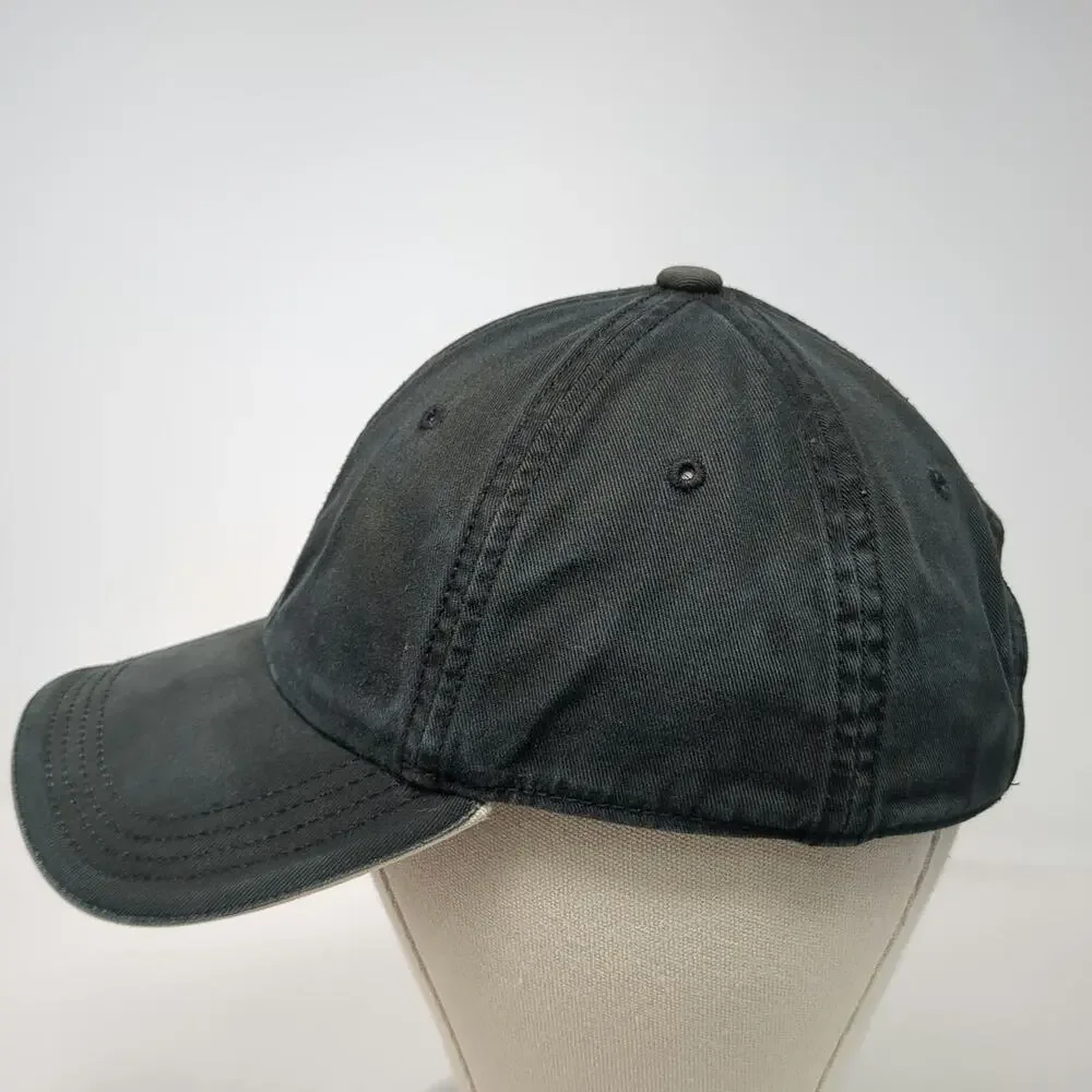 Lacoste Baseball Cap Black One Size Adjustable Slideback Cotton Hat Logo Design